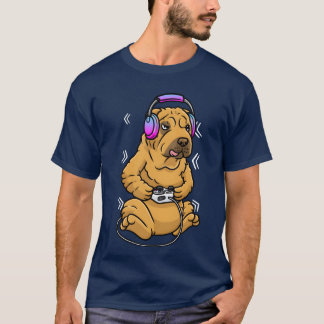 T-shirt Shar Pei Dog Video Game Gamer Gaming Chinese famil