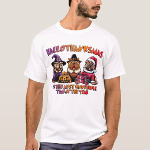 T-shirt Shar Pei Halloween Thanksgiving Christmas Classiqu