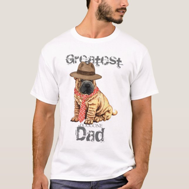 T-shirt Shar-Pei Papa (Devant)