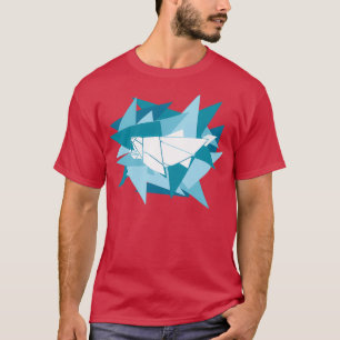 T-shirt Shards Origami Dunkleosteus