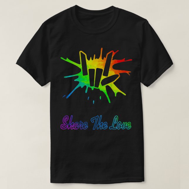 T-shirt Share the Love for Boys and Girls  (Design devant)