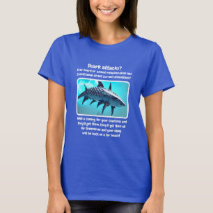 T-shirt Shark Attacks (noir)
