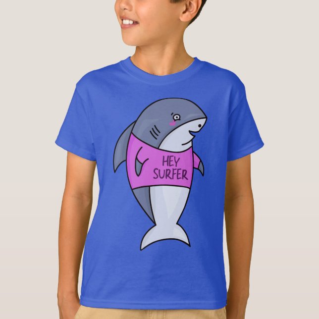 T-shirt Shark Boys Blue (Devant)