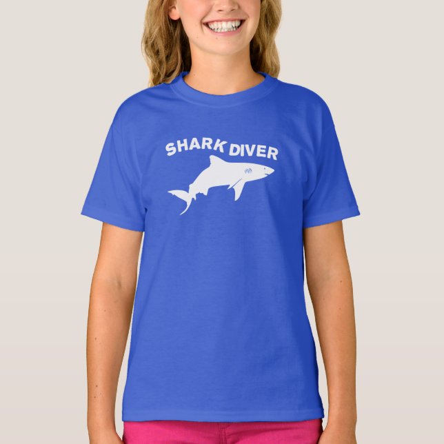 T-shirt Shark Diver (Devant)