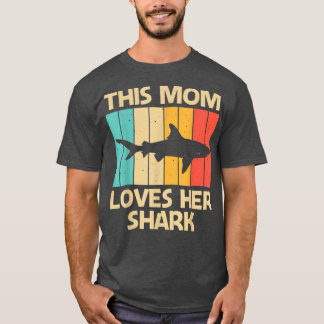 T-shirt Shark Drôle pour maman maman Hammerhead Tiger Shar