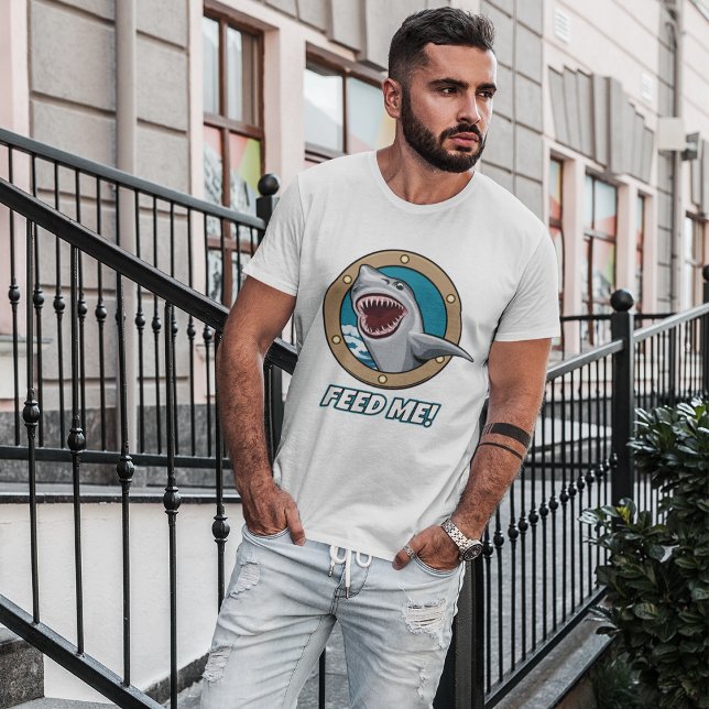 T-shirt Shark Feed Me (Créateur téléchargé)