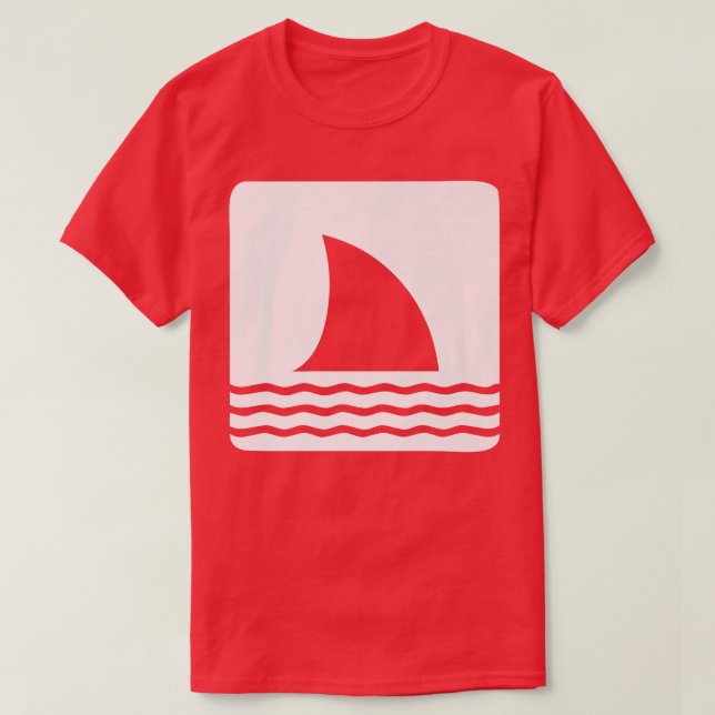 T-shirt Shark Fin Ocean View (Design devant)