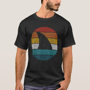 T-shirt Shark Fin Plongée Vintage Surf Retro Diver Gi