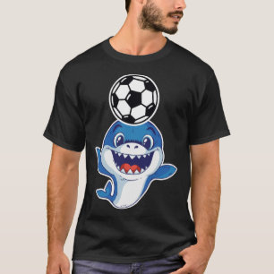 T-shirt Shark Jouer au football