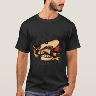 T-shirt Shark Sailors Grave Americanraditional Sailor Jerr