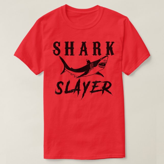 T-shirt Shark Slayer Shark Fishing & Salt Water Anglers  (Design devant)