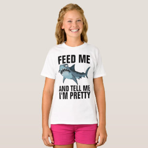 T-SHIRT SHARK T-SHIRTS, FEED ME DIT QUE JE SUIS DE JOLIES 