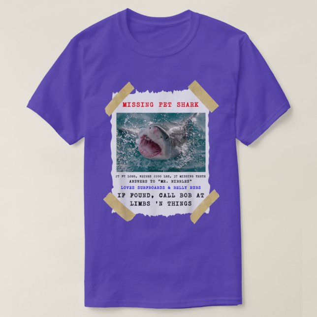 T-shirt Shark Tshirt, Funny Shark Shirt, Shark Lover Don, (Design devant)