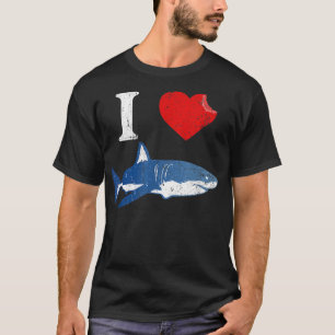 T-shirt Shark Tshirt, I Love Shark Shirt, Shark Lover Cade