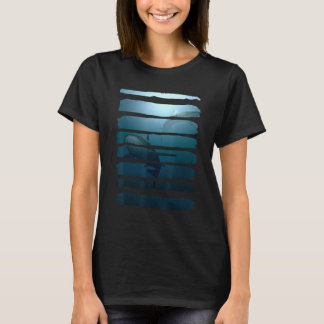T-shirt Shark Underwater Ocean Sea Nature Animal Leisure F