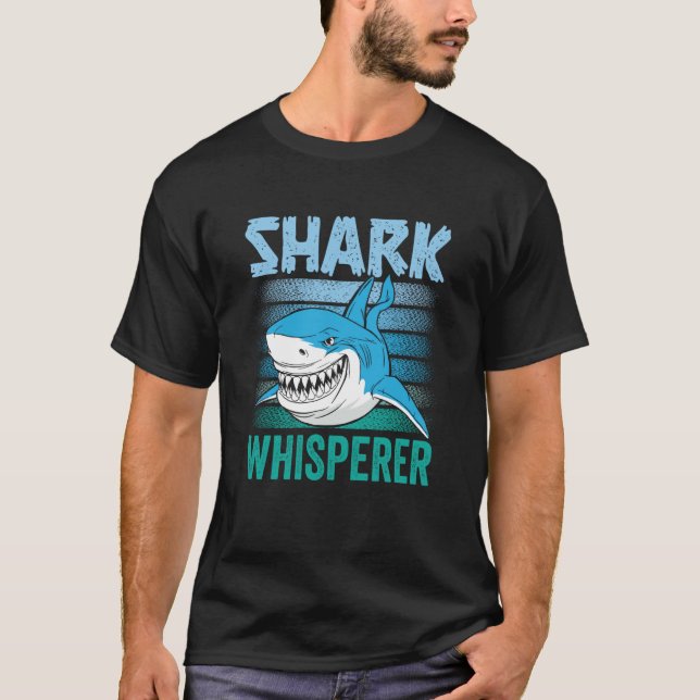 T-shirt Shark Whisperer Animal Sharks Teeth (Devant)