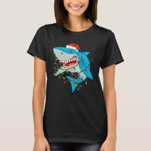 T-shirt Sharkmas Père Noël Shark Christ