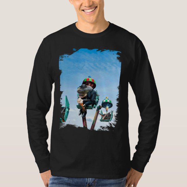 T-shirt Sharks Gangster Boss Ferris Wheel Ice Cream (Devant)