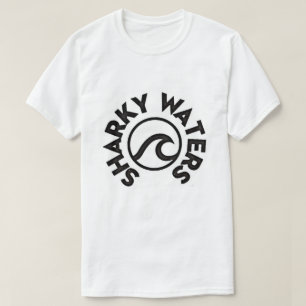 T-shirt Sharky arrose la pièce en t originale de logo
