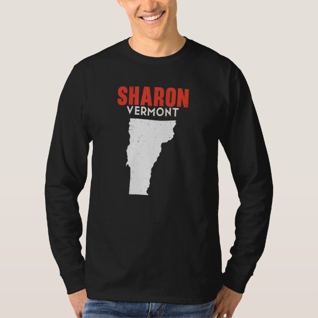 T-shirt Sharon Vermont USA State America Travel Vermonter (Devant)
