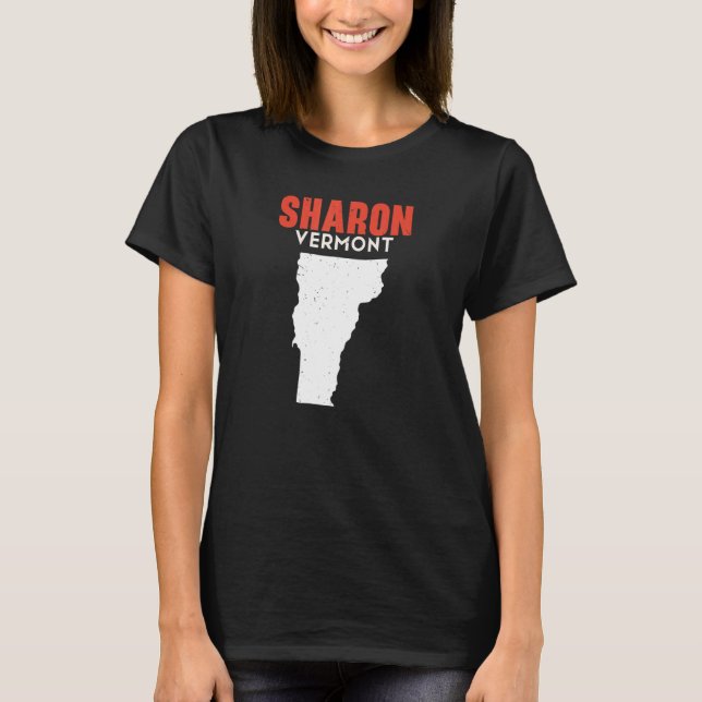 T-shirt Sharon Vermont USA State America Travel Vermonter (Devant)