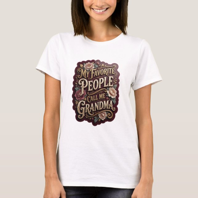 T-shirt Sharp Gold MES GENS PRÉFÉRÉS M'APPELLENT M (Devant)