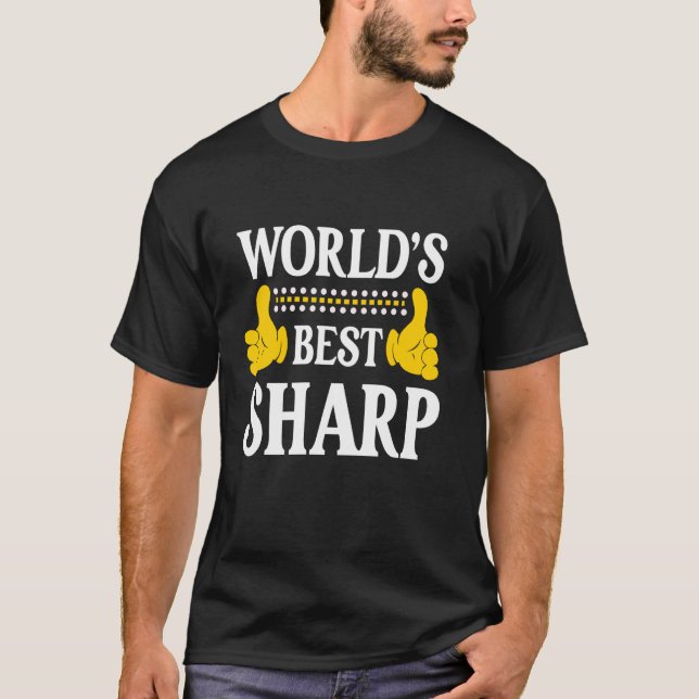 T-shirt Sharp Nom de famille Funny Team Famille Nom du mon (Devant)