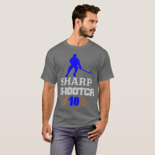T-shirt 🏆 👍 Sharp Shooter 10 American Men's Classic Basi