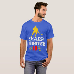 T-shirt 🏆 👍 Sharp Shooter 10 American Men's Classic Basi
