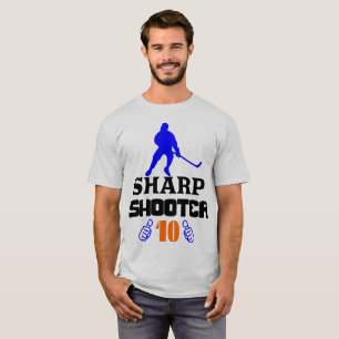 T-shirt 🏆 👍 Sharp Shooter 10 American Men's Classic Basi
