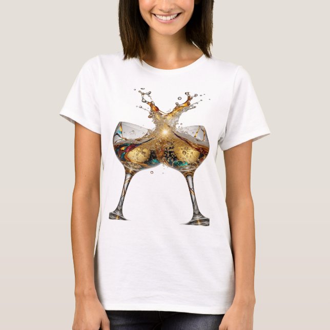 T-shirt Sharp Silver À LA SANTÉ 3D Texte Artistique (Devant)
