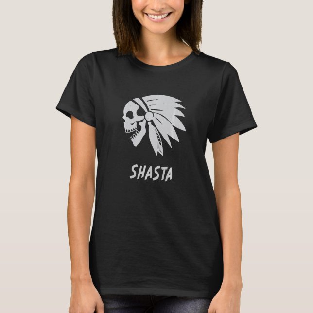 T-shirt Shasta Amérindien Né Liberté Evil Sk (Devant)