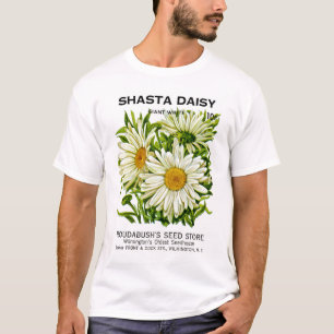 T-shirt Shasta Daisy Vintage semis