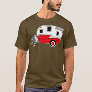 T-shirt Shasta vintage camper rouge rv