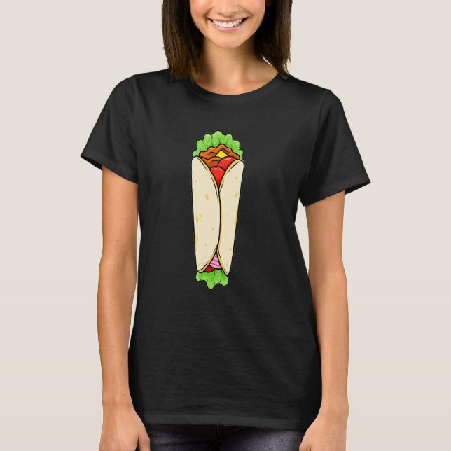 T-shirt Shawarma de boeuf  Shawarma arabe  Nourriture moye (Devant)