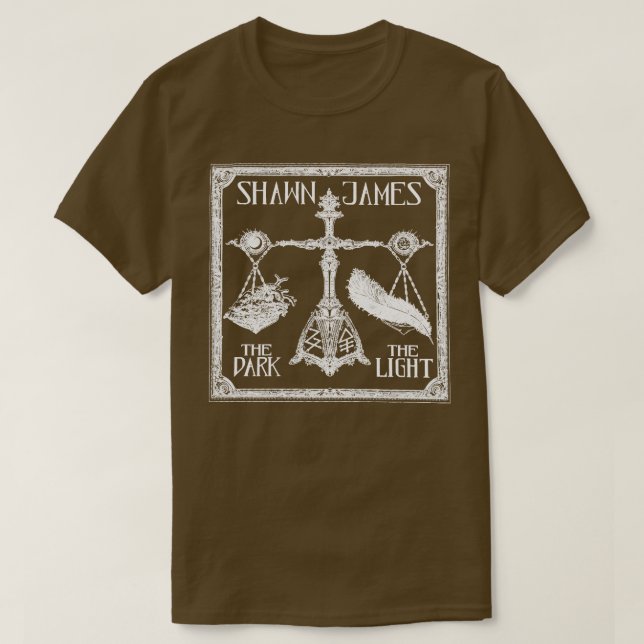 T-shirt Shawn James Merch L'Amp Noir La Lumière (Design devant)