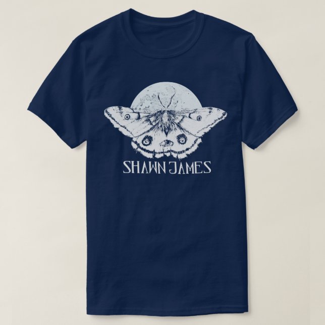 T-shirt Shawn James Merch Moth Lovely (Design devant)