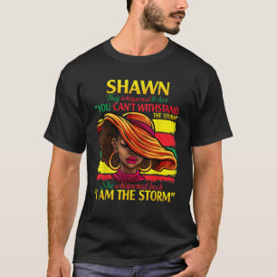 T-shirt SHAWN Prénom de famille Nom de famille Black Histo