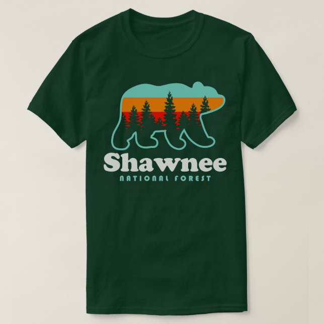T-shirt Shawnee National Forest Camping Cascades Illinoi (Design devant)