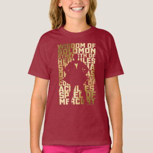T-shirt SHAZAM !   Capacités Golden Typography Graphic