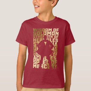 T-shirt SHAZAM !   Capacités Golden Typography Graphic