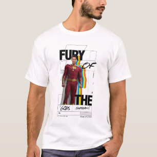 T-shirt SHAZAM ! Furie des dieux Art de style d'album ré