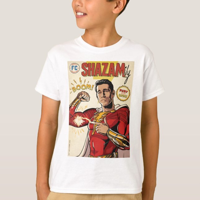 T-shirt SHAZAM ! Furie des dieux | Housse de bande dessiné (Devant)