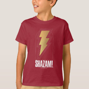 T-shirt SHAZAM ! Furie des dieux Insigne de boulon de fo