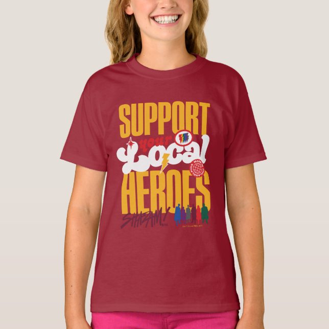 T-shirt SHAZAM ! Furie des dieux | Soutien aux héros locau (Devant)