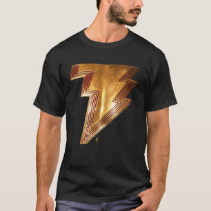 T-shirt Shazam Fury des dieux Shazam Réaliste Poitrine Bol