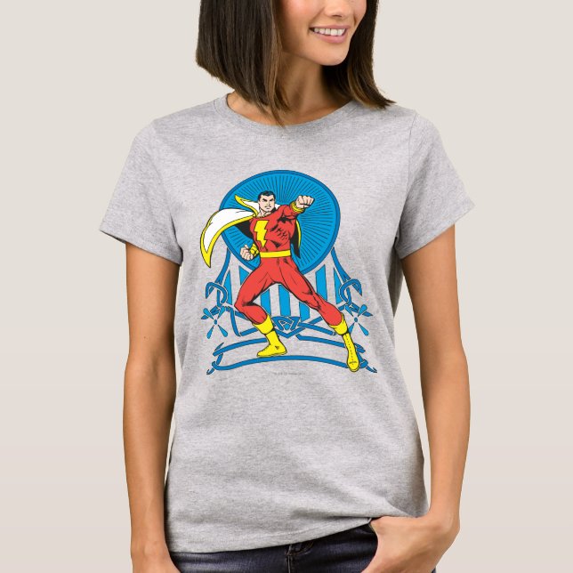 T-shirt SHAZAM in Fight Stance (Devant)