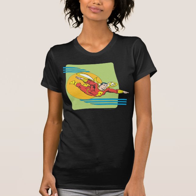 T-shirt SHAZAM Sort (Devant)