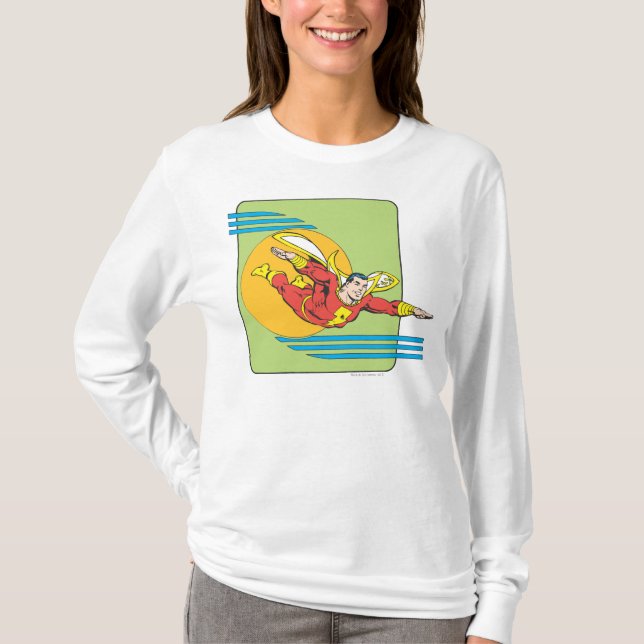 T-shirt SHAZAM Sort (Devant)