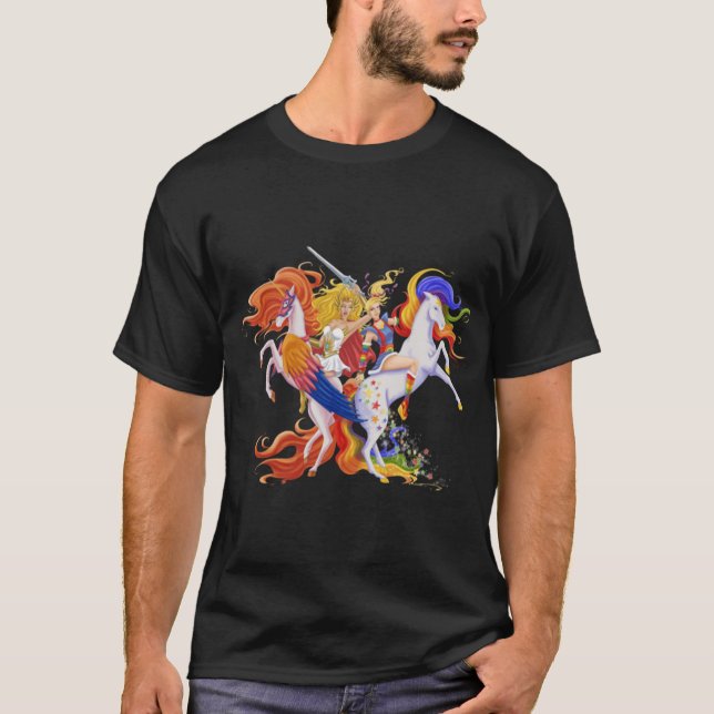 T-shirt She Ra 80s Girls girl (Devant)